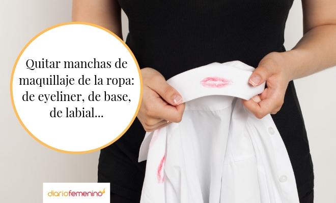 Cómo eliminar las manchas de maquillaje de la ropa